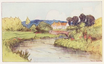 Frampton yakınlarındaki Frome (renkli taşbaskı) by Donald (after) Maxwell