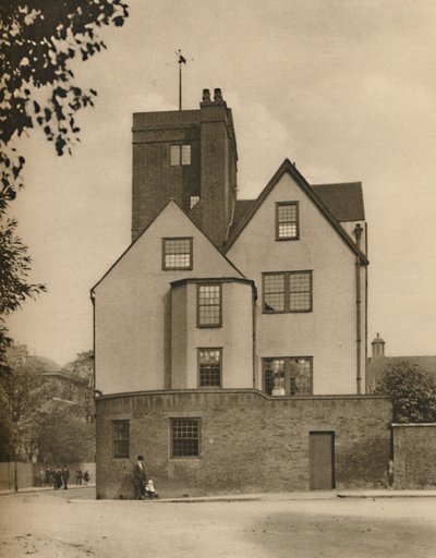 Canonbury Kulesi, Sosyal Klübe Dönüştürülmüş Eski Bir Malikane, c1935. by Donald McLeish