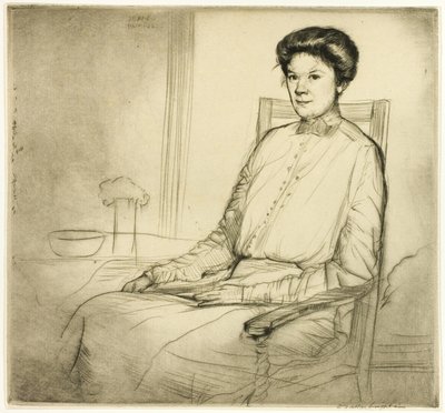 Üç Numaralı Kuru Nokta: Portre by Donald Shaw MacLaughlan
