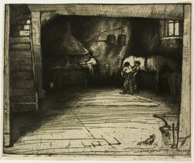 Beyaz At ile Forge by Donald Shaw MacLaughlan