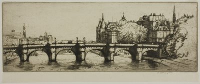 Pont Neuf, Paris by Donald Shaw MacLaughlan