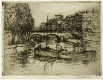 Pont St. Michel, Paris by Donald Shaw MacLaughlan