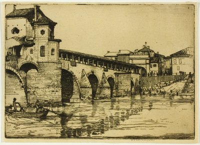 Ponte Ticino, Pavia by Donald Shaw MacLaughlan