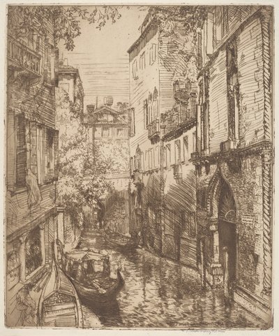 Rio delle Verona, Venedik by Donald Shaw MacLaughlan