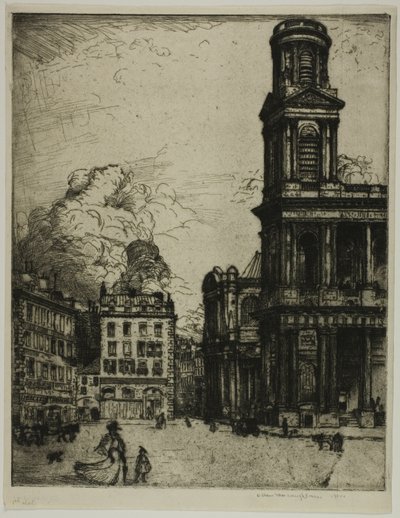 Saint Sulpice, Paris: Büyük Kule by Donald Shaw MacLaughlan