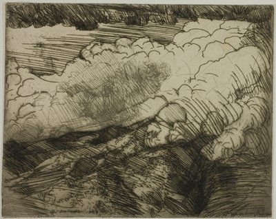 Alplerde Fırtına, İsviçre by Donald Shaw MacLaughlan