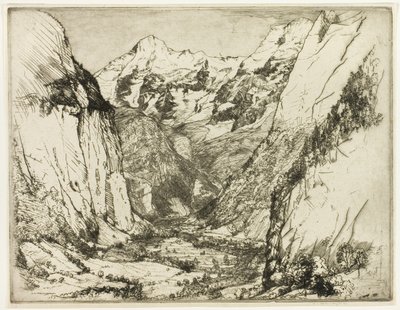 Lauterbrunnen by Donald Shaw MacLaughlan