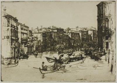Pazar, Venedik by Donald Shaw MacLaughlan