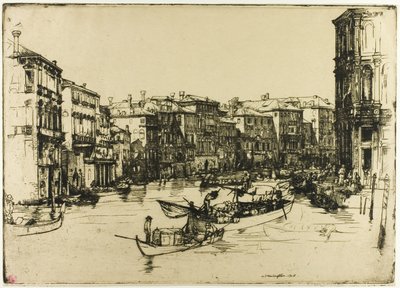 Pazar, Venedik by Donald Shaw MacLaughlan