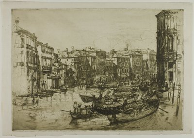 Pazar, Venedik by Donald Shaw MacLaughlan