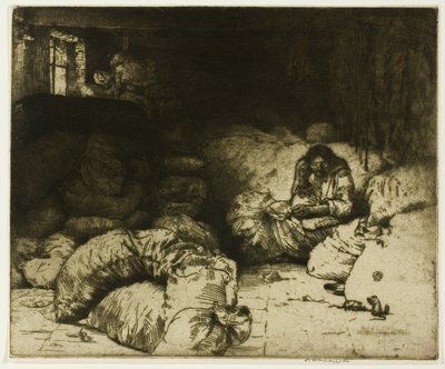 Uyuyan Bez Satıcısı by Donald Shaw MacLaughlan