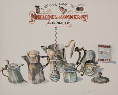 Kahve veya Çay, 2012 (kağıt üzerine suluboya) by Donatella Merlo