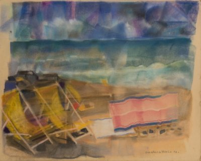 Fırtına çok yakında, 2002 (kadife kağıt üzerinde pastel) by Donatella Merlo