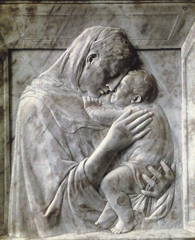 Pazzi Madonna (Bakire ve Çocuk), c1417-18 (mermer) by Donatello