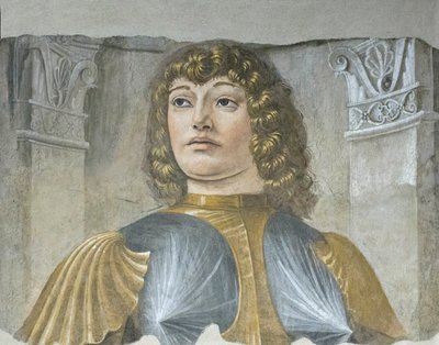 Zırhlı silahlı adam, c.1487-89 (müstakil fresk) by Donato Bramante
