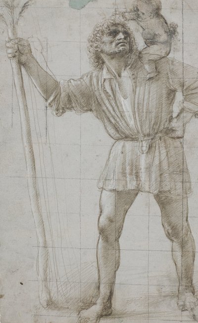 Bebek İsa ile Aziz Christopher by Donato Bramante