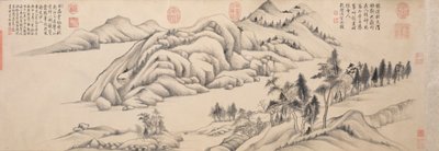 Berrak Bir Sonbahar Gününde Nehir ve Dağlar, c. 1624-1627. by Dong Qichang