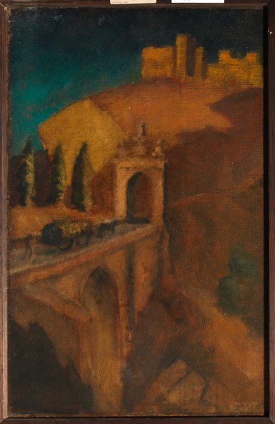 Köprülü Dağ Manzarası, c. 1910 (tuval üzerine yağlı boya) by Dora (attr. to) Carrington
