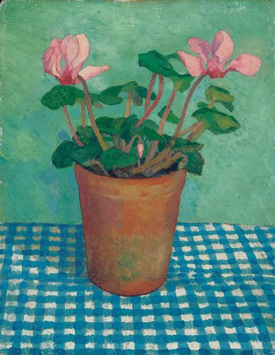 Bir Tencerede Siklamen (gemide yağ) by Dora Carrington