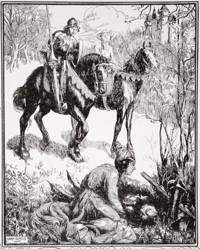 "Acı acı ağlayan bir kadın", 1905. by Dora Curtis