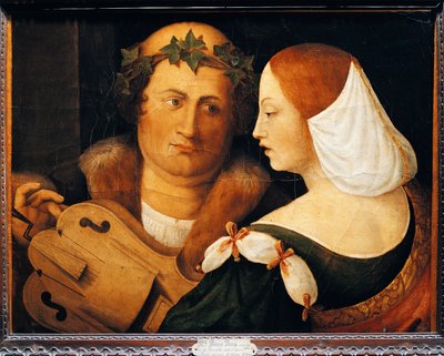 Fransa, Fontaine Chaalis Mahkemesi Şairi ve Karısı by Dosso Dossi
