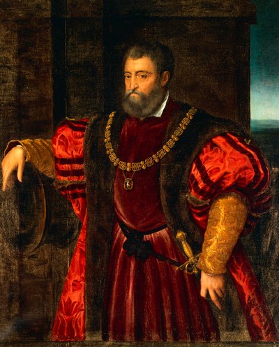 Alfonso d#39;Este#39;nin portresi, Dosso Dossi#39;nin tablosu by Dosso Dossi