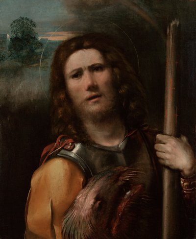 Aziz George, c.1513-1515 (panel üzerine yağlıboya) by Dosso Dossi