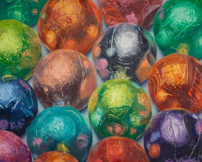 Many Chocolates, 2022 (tuval üzerine yağlıboya) by Douglas Newton