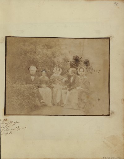 Bayan Mary Playfair, Lady Brewster, Bay Pakenham Edgeworth ve Bayan Brewster ile Sir David Brewster by Dr. John Adamson