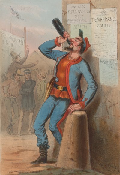Amerika Birleşik Devletleri 1865 - New York İtfaiyesi Zouaves, 1865. by Draner