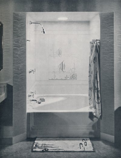 Yeni dört ayak kare Neo-Açılı Banyo, 1935 by Drix Duryea