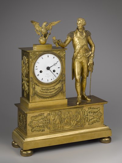 Mantel Saat, 19. yüzyıl başı (yaldızlı bronz saat işlemeli ormolu) by Dubuc Dubuc