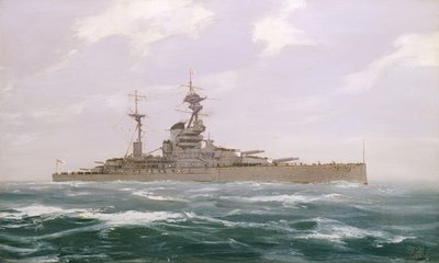 HMS Çözünürlüğü, 1923 by Duff Tollemache