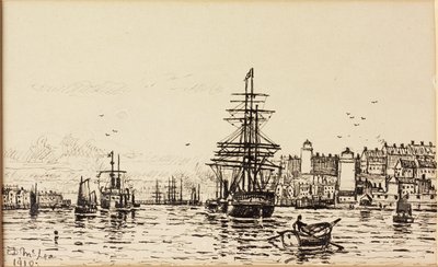 Yüksek ve Düşük Işıklar Kuzey Kalkanları (kağıt üzerinde mürekkep) by Duncan F. McLea