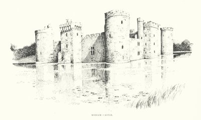 Bodiam Kalesi (lito) by Duncan Moul