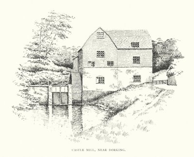 Castle Mill, Dorking yakınlarında (lito) by Duncan Moul