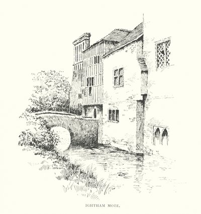 Ightham Mote (lito) by Duncan Moul