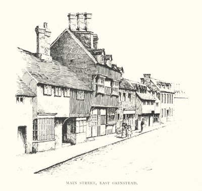 Ana cadde, East Grinstead (lito) by Duncan Moul