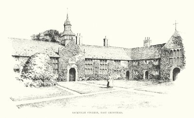 Sackville College, East Grinstead (lito) by Duncan Moul