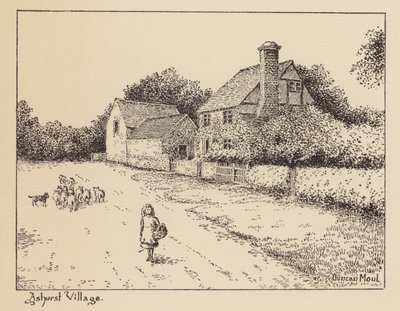Sussex: Ashurst Köyü (lito) by Duncan Moul