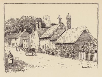 Sussex: Bramber Köyü (lito) by Duncan Moul