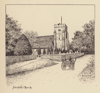 Sussex: Henfield Kilisesi (lito) by Duncan Moul