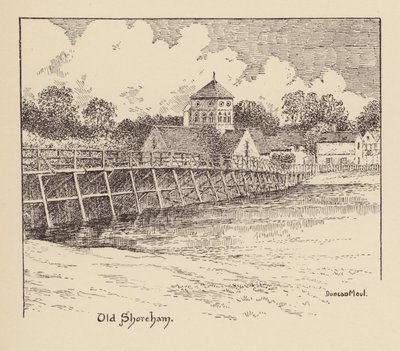 Sussex: Old Shoreham (lito) by Duncan Moul