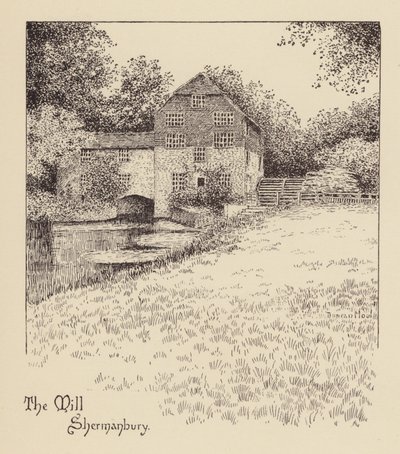 Sussex: The Mill, Shermanbury (lito) by Duncan Moul