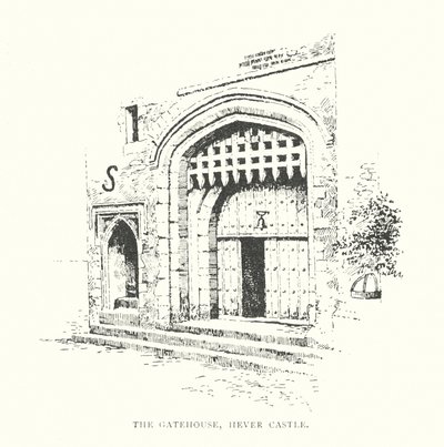 The Gatehouse, Hever Kalesi (lito) by Duncan Moul
