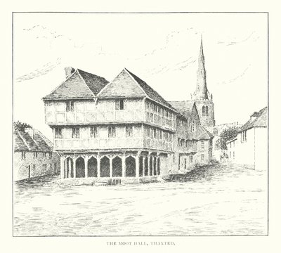 The Moot Hall, Thaxted (lito) by Duncan Moul