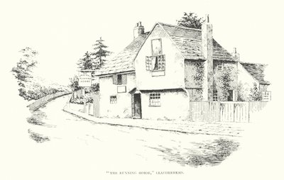 "Koşan At," Leatherhead (taş baskı) by Duncan Moul