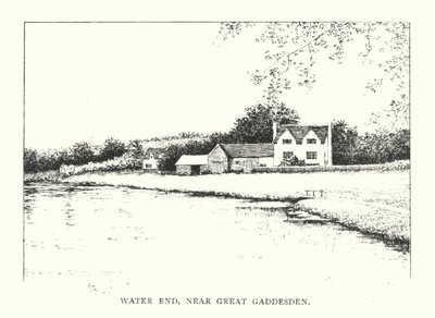 Water End, Great Gaddesden yakınında (lito) by Duncan Moul