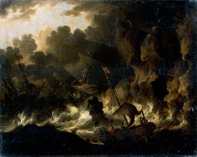 Fırtınalı Deniz, 17. yüzyıl by Dutch Master
