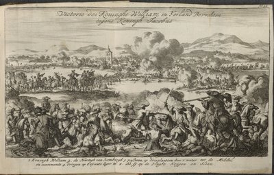 III.William'ın ordusunu içeren bir savaş by Dutch School